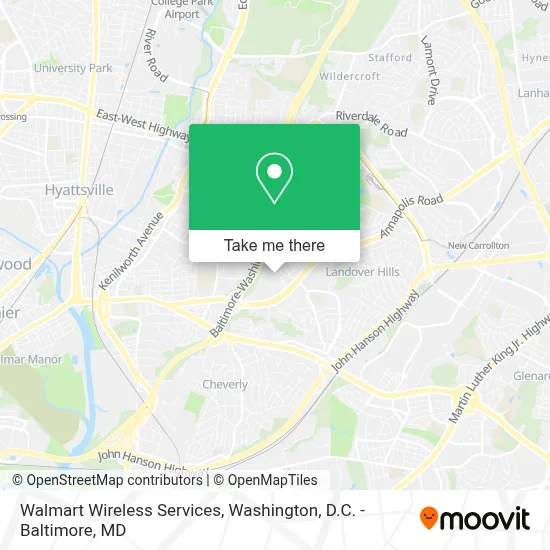 Walmart Wireless Services map