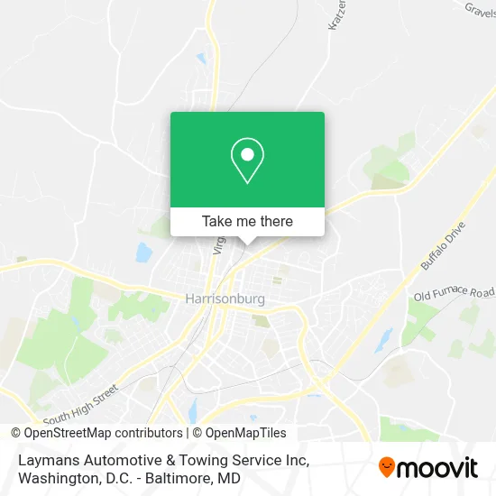 Laymans Automotive & Towing Service Inc map