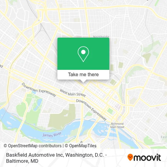 Baskfield Automotive Inc map