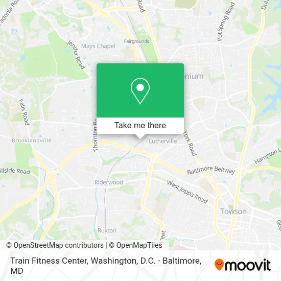 Train Fitness Center map