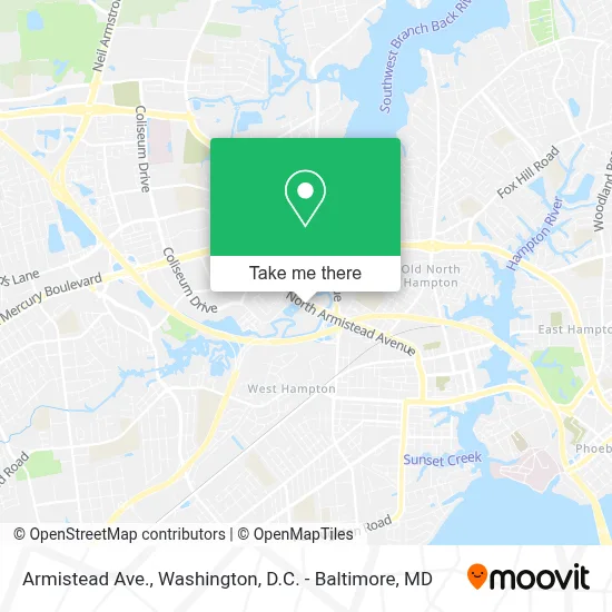 Armistead Ave. map