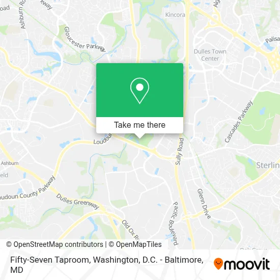 Fifty-Seven Taproom map
