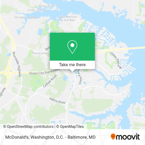 Mcdonald's map