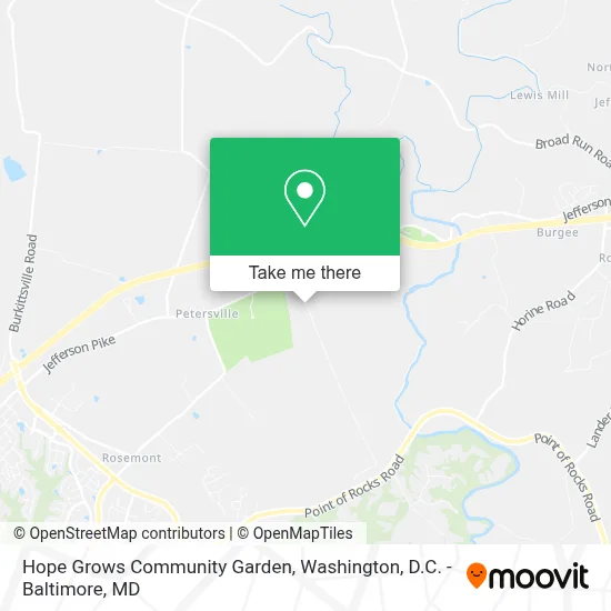 Hope Grows Community Garden map