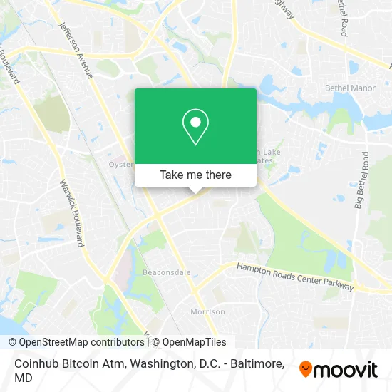 Coinhub Bitcoin Atm map