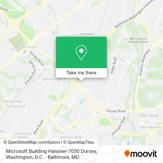 Microsoft Building Hanover-7030 Dorsey map