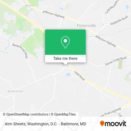 Atm Sheetz map