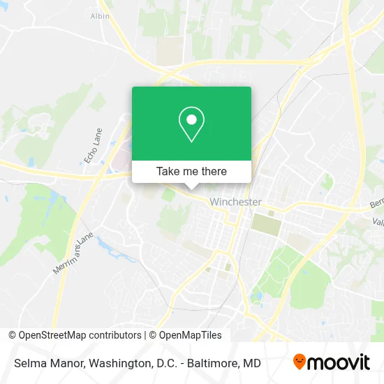 Selma Manor map