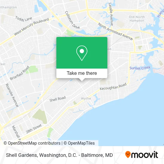 Shell Gardens map