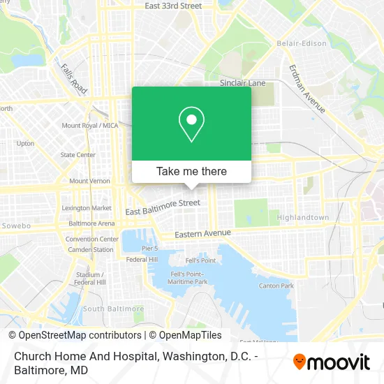 Church Home And Hospital map
