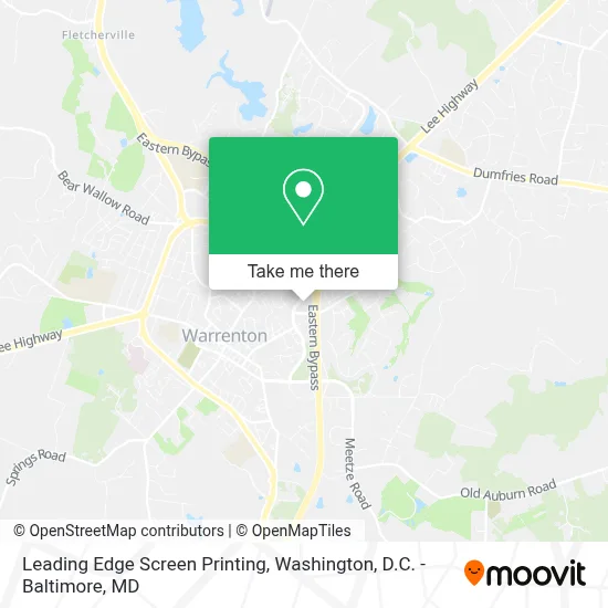 Leading Edge Screen Printing map