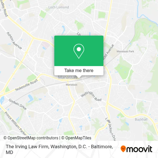 The Irving Law Firm map