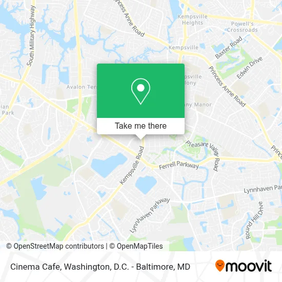 Cinema Cafe map