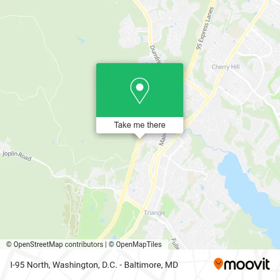 I-95 North map