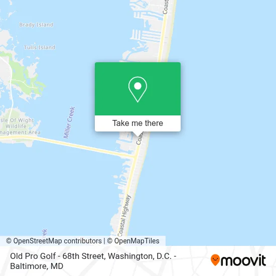 Old Pro Golf - 68th Street map