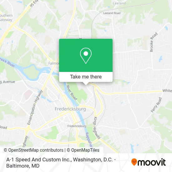 A-1 Speed And Custom Inc. map