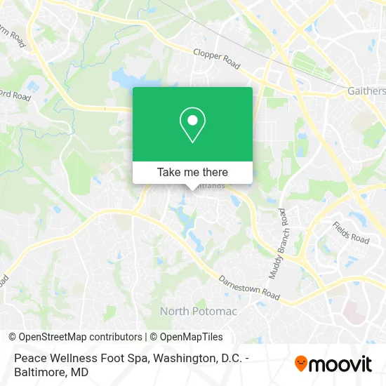Peace Wellness Foot Spa map
