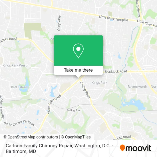 Carlson Family Chimney Repair map