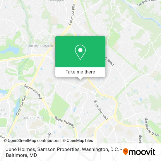 June Holmes, Samson Properties map