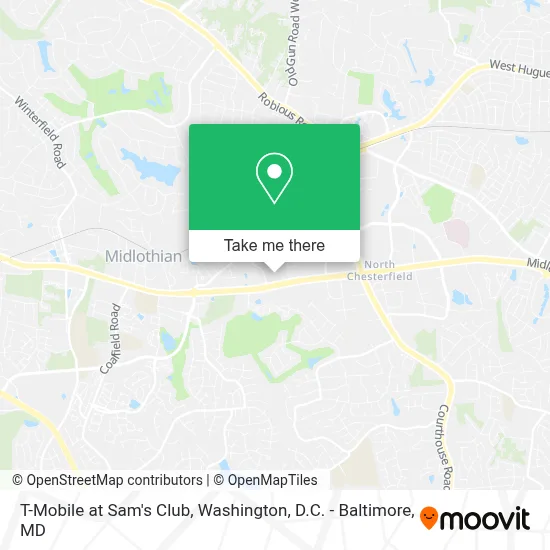 T-Mobile at Sam's Club map