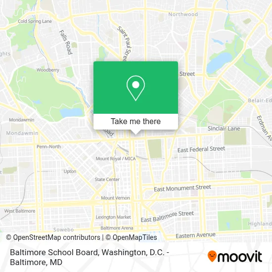 Baltimore School Board map