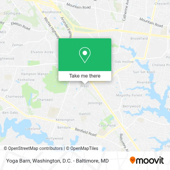 Yoga Barn map
