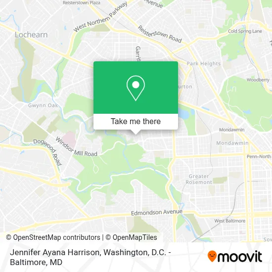 Jennifer Ayana Harrison map
