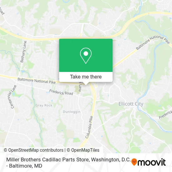 Miller Brothers Cadillac Parts Store map