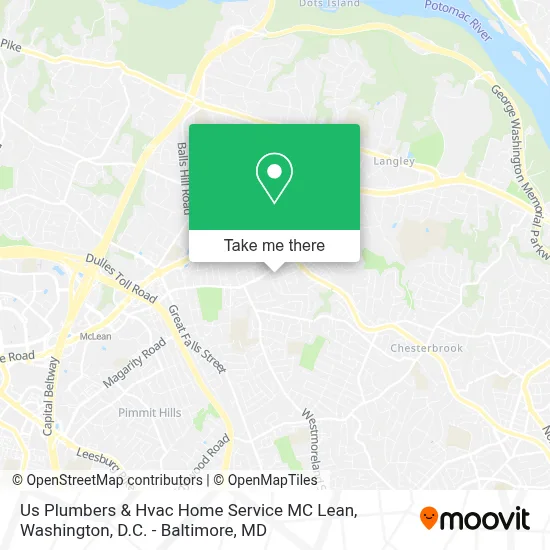 Us Plumbers & Hvac Home Service MC Lean map