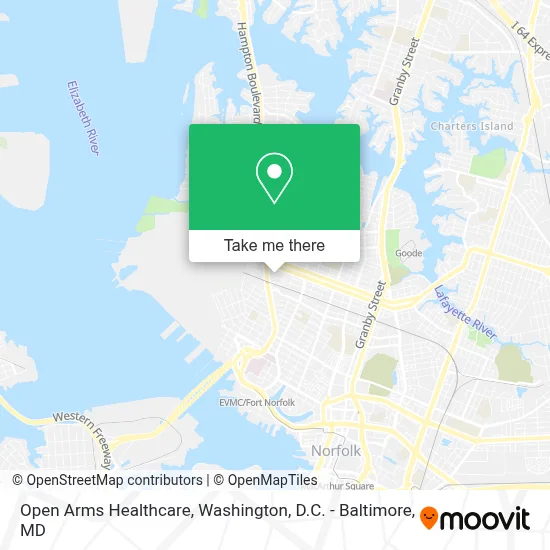 Open Arms Healthcare map