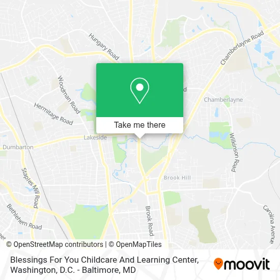 Blessings For You Childcare And Learning Center map
