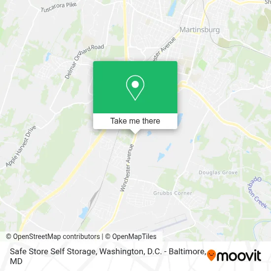 Safe Store Self Storage map