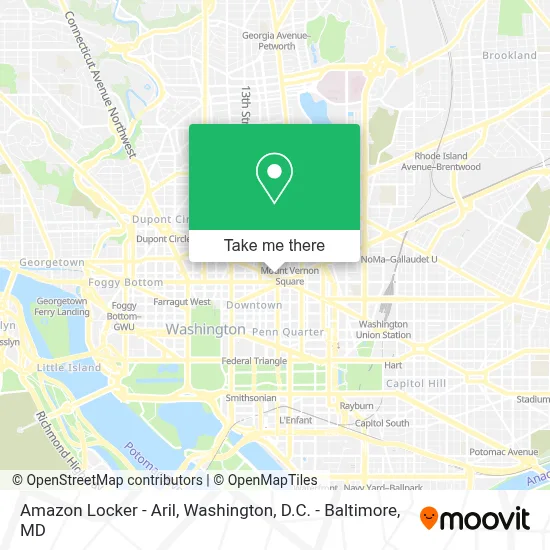 Amazon Locker - Aril map