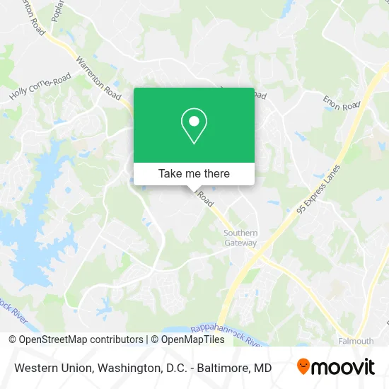 Western Union map