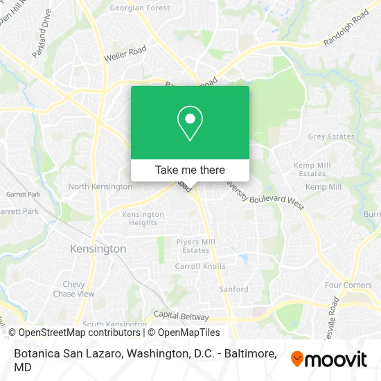 Botanica San Lazaro map