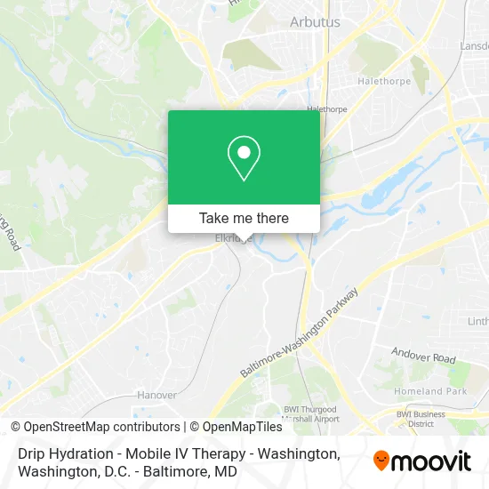 Drip Hydration - Mobile IV Therapy - Washington map