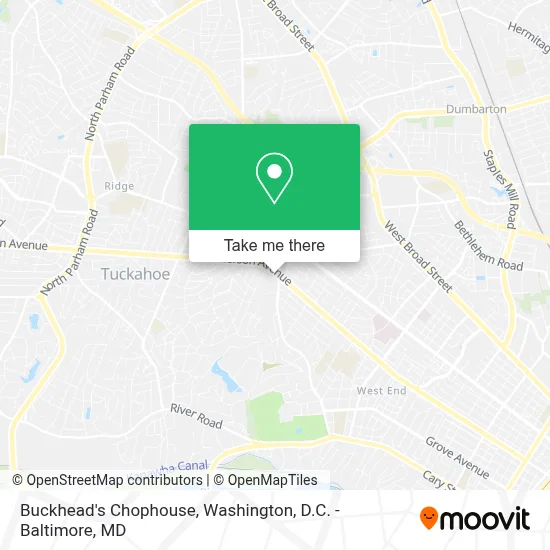 Buckhead's Chophouse map