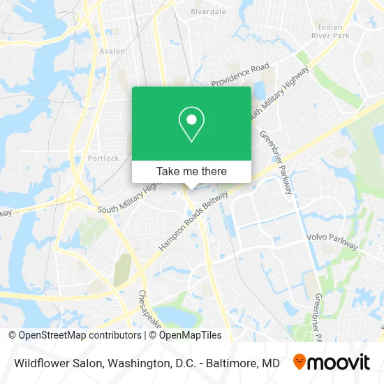 Wildflower Salon map