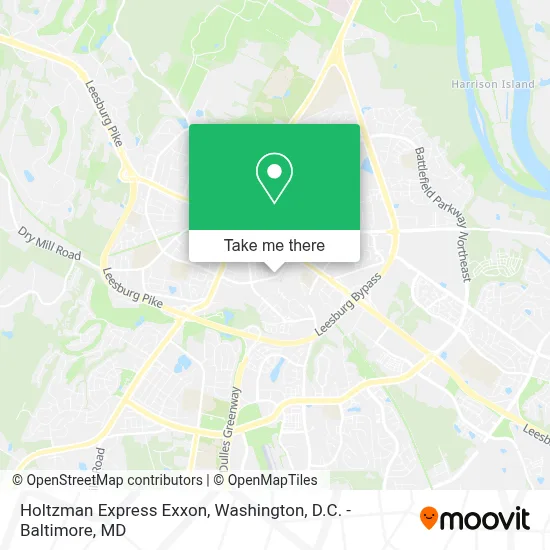 Holtzman Express Exxon map