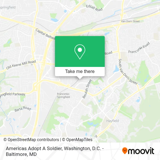 Americas Adopt A Soldier map