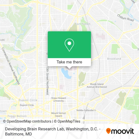 Developing Brain Research Lab map
