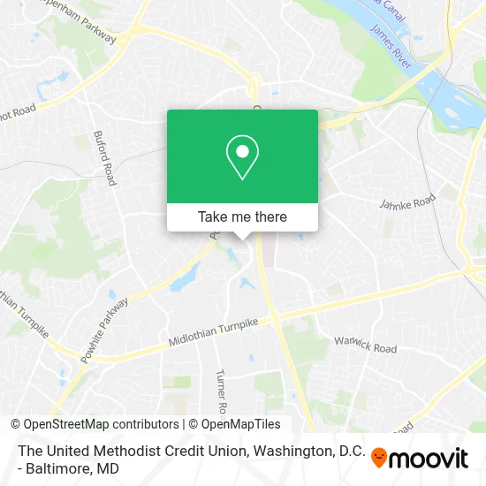 The United Methodist Credit Union map
