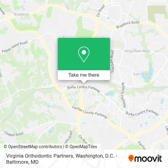 Virginia Orthodontic Partners map