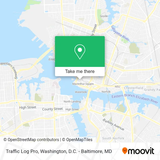 Traffic Log Pro map