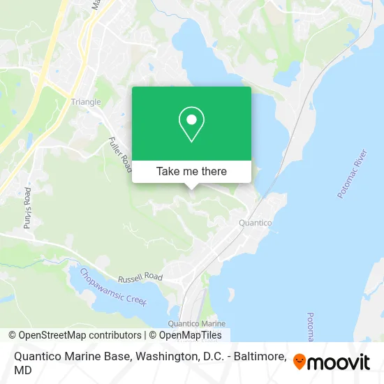 Quantico Marine Base map