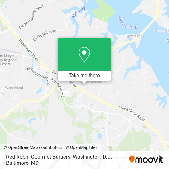 Red Robin Gourmet Burgers map