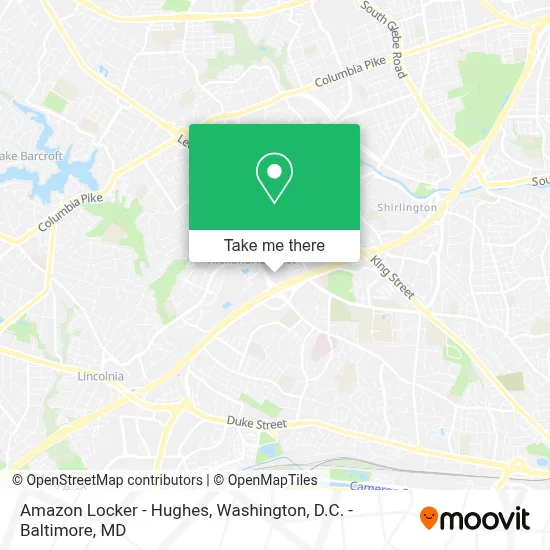 Amazon Locker - Hughes map