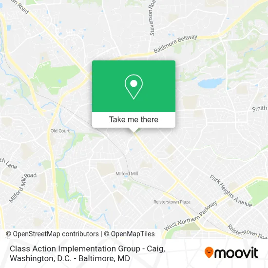 Class Action Implementation Group - Caig map