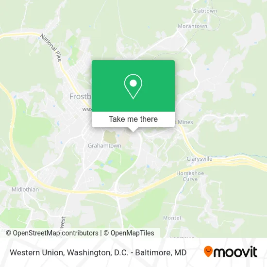 Western Union map