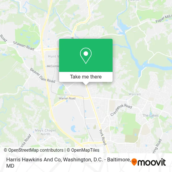 Harris Hawkins And Co map